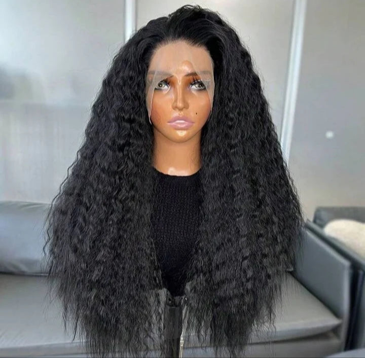 Long Wavy Water Wig - Human Blend