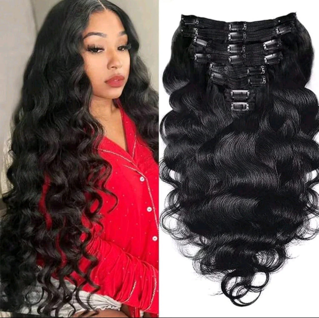 Black Wave Clip-In Extensions
